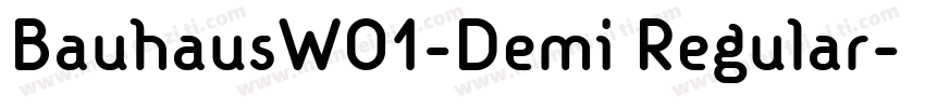 BauhausW01-Demi Regular字体转换